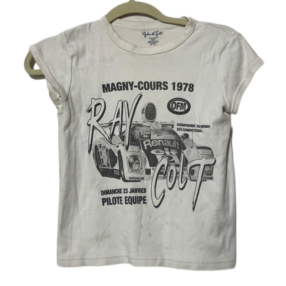 Brandy Melville White Graphic Tee